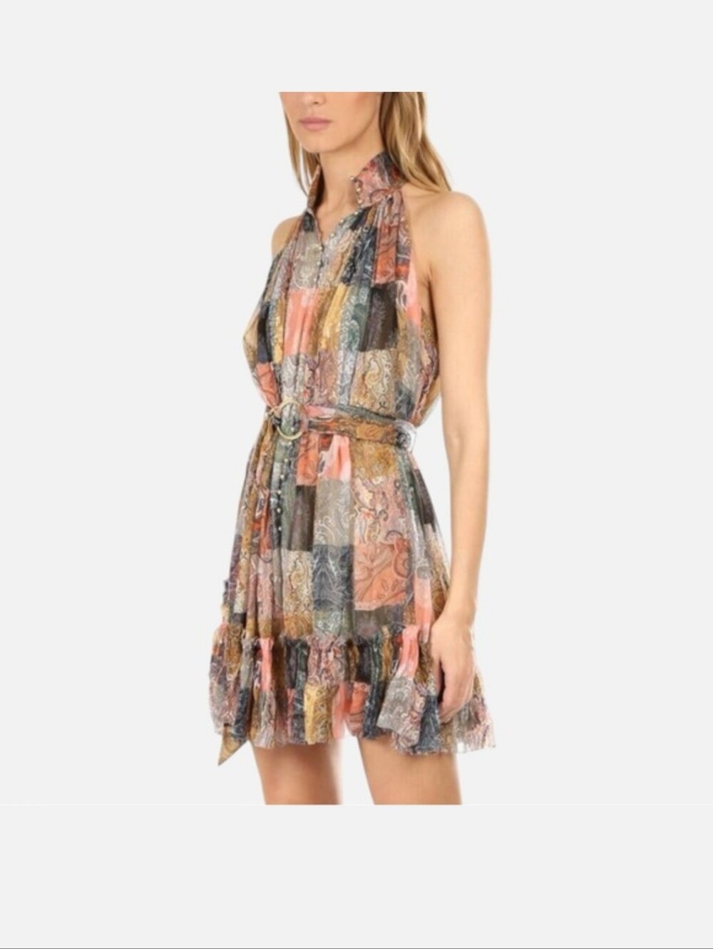 Zimmerman Patchwork Silk Dress